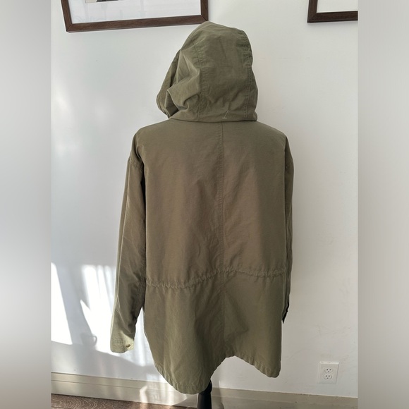 Old Navy Military Jacket Unisex XL Green Utility Cargo Hooded Outdoor Casual - Picture 4 of 7